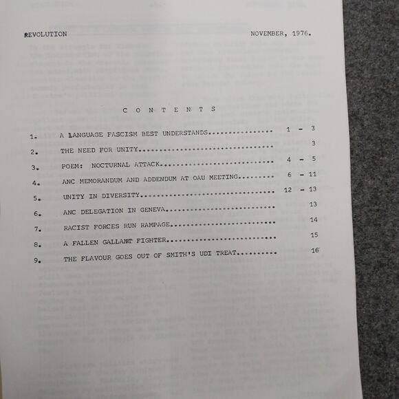 Zimbabwe 1976 & 1978 ZANU & UANC Revolution Africa Official Organ Magazines - Picture 13 of 16